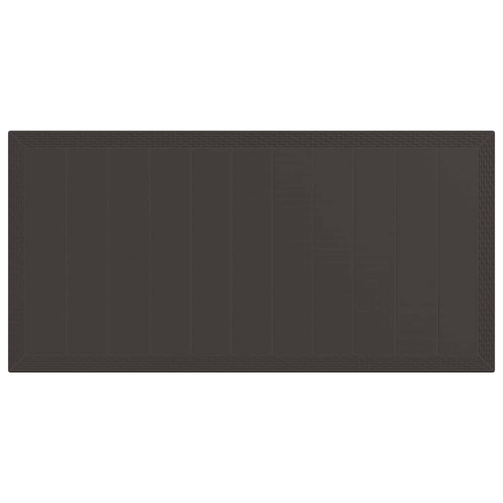 Have Spisebordssæt 9 pcs Brun Polt rattan