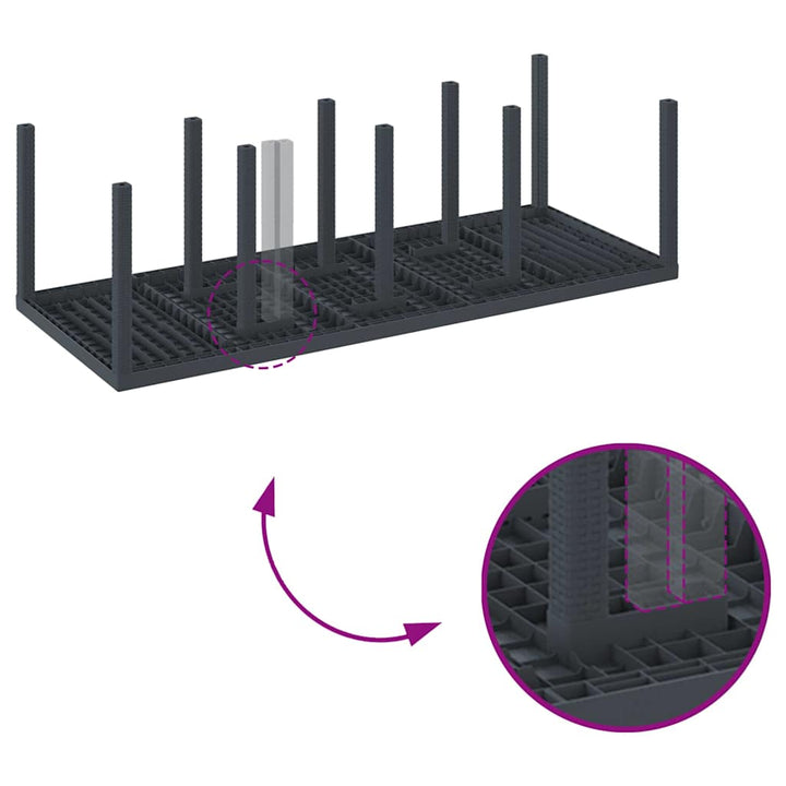 Have Spisebordssæt 11 pcs Antracit Polt rattan