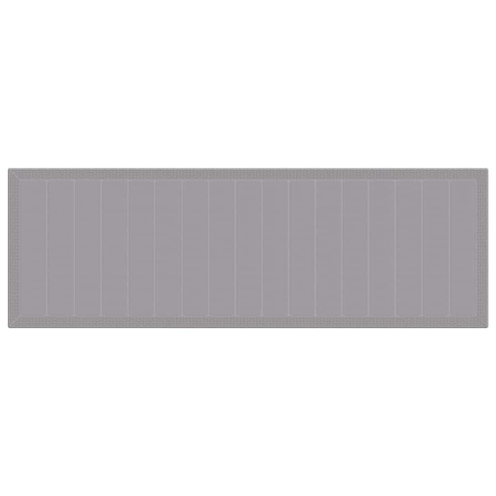 Have Spisebordssæt med pude 13 pcs Lysegrå Poly rattan