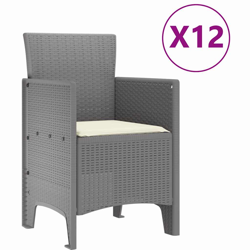 Have Spisebordssæt med pude 13 pcs Lysegrå