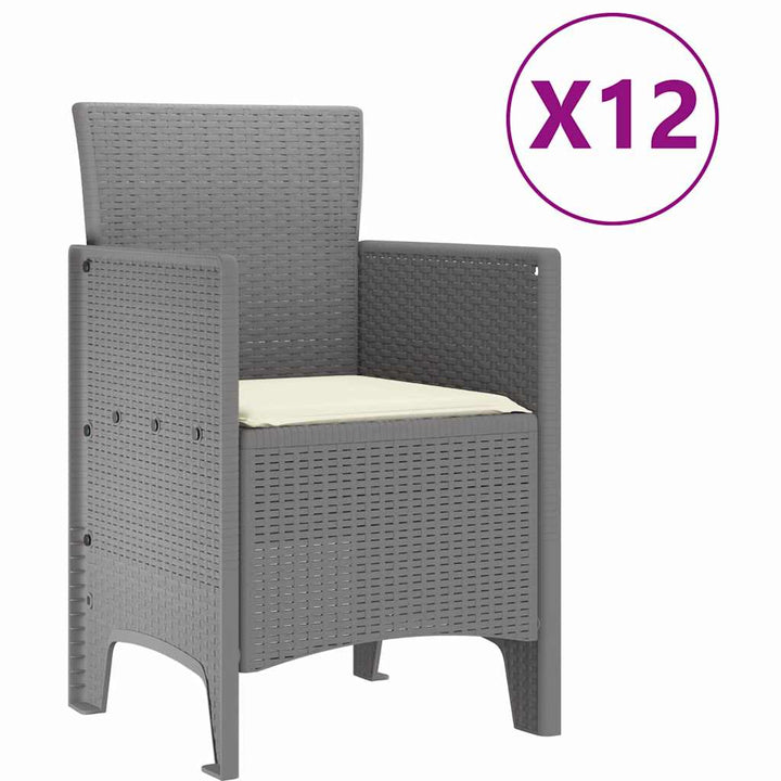 Have Spisebordssæt med pude 13 pcs Lysegrå