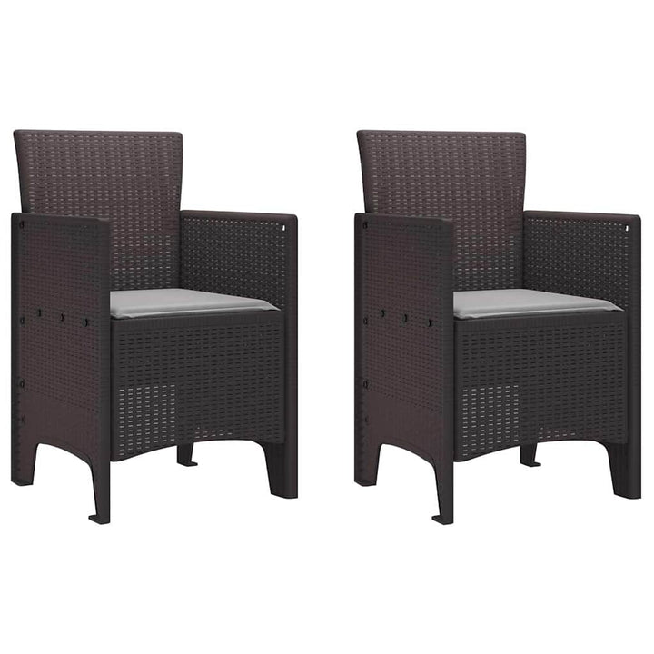 Have Spisebordssæt 3 pcs Brun Polt rattan
