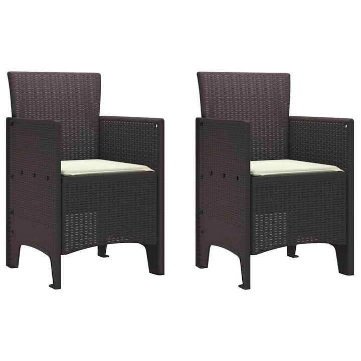 Have Spisebordssæt 3 pcs Brun Polt rattan