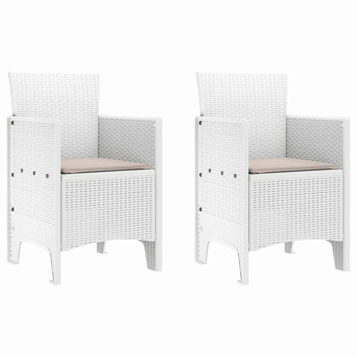 Have Spisebordssæt 3 pcs Hvid Polt rattan