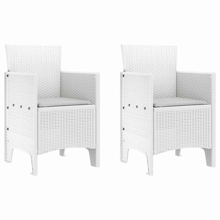 Have Spisebordssæt 3 pcs Hvid Polt rattan