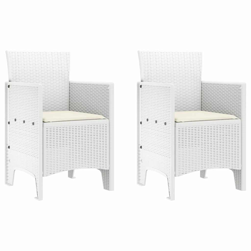 Have Spisebordssæt 3 pcs Hvid Polt rattan