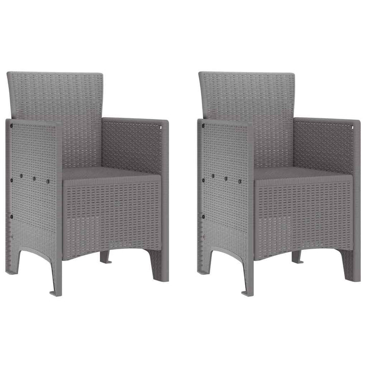 Have Spisebordssæt 3 pcs Lysegrå Polt rattan