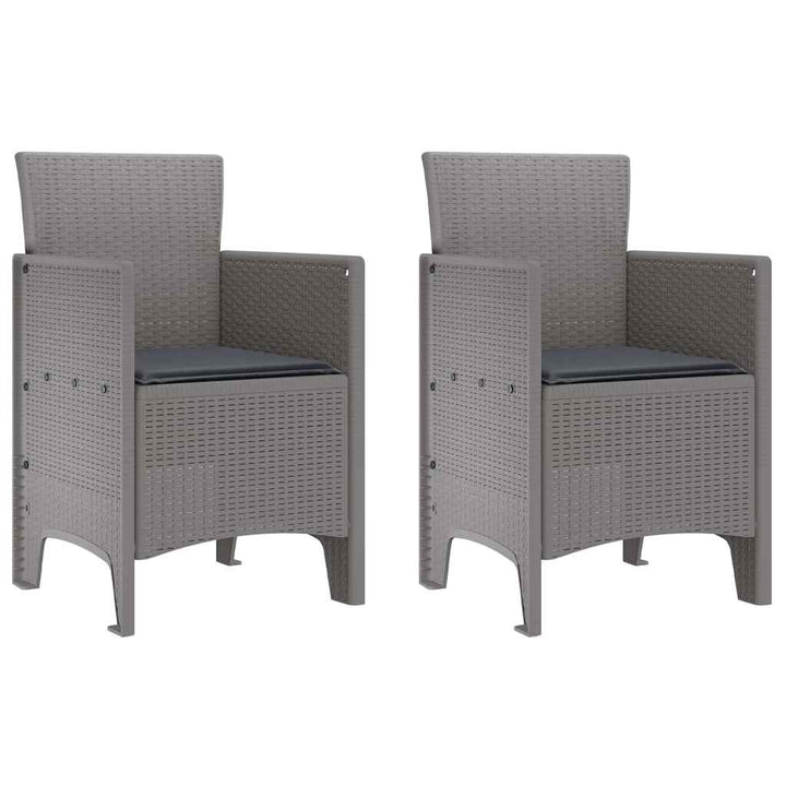 Have Spisebordssæt 3 pcs Lysegrå Polt rattan