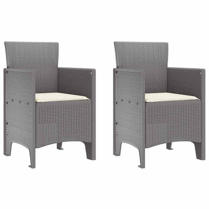 Have Spisebordssæt 3 pcs Lysegrå Polt rattan