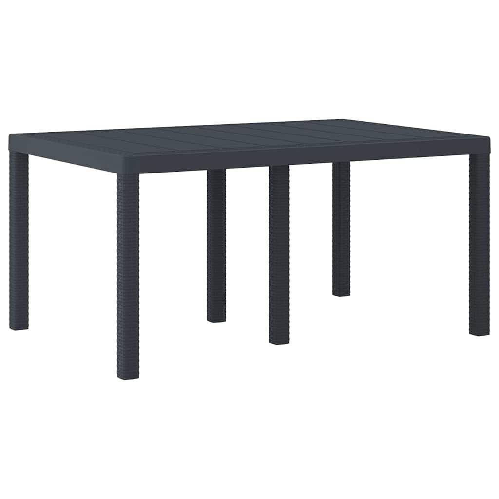 Have Spisebordssæt 5 pcs Antracit Polt rattan