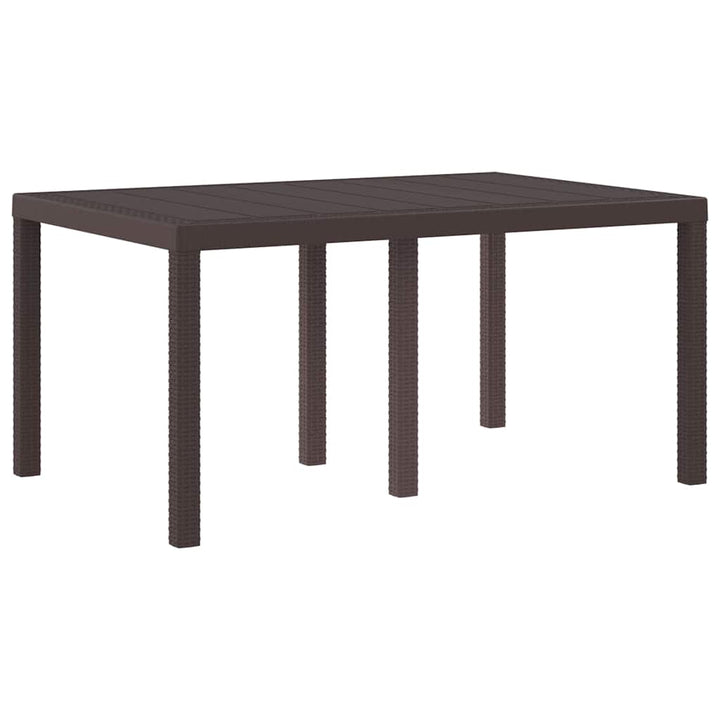 Have Spisebordssæt 5 pcs Brun Polt rattan