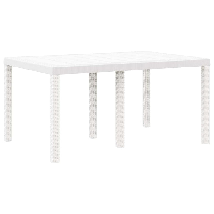 Have Spisebordssæt 5 pcs Hvid Polt rattan