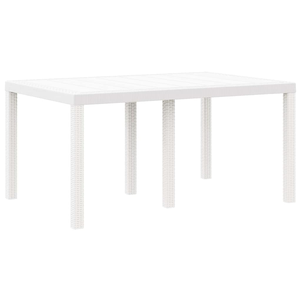 Have Spisebordssæt 5 pcs Hvid Polt rattan