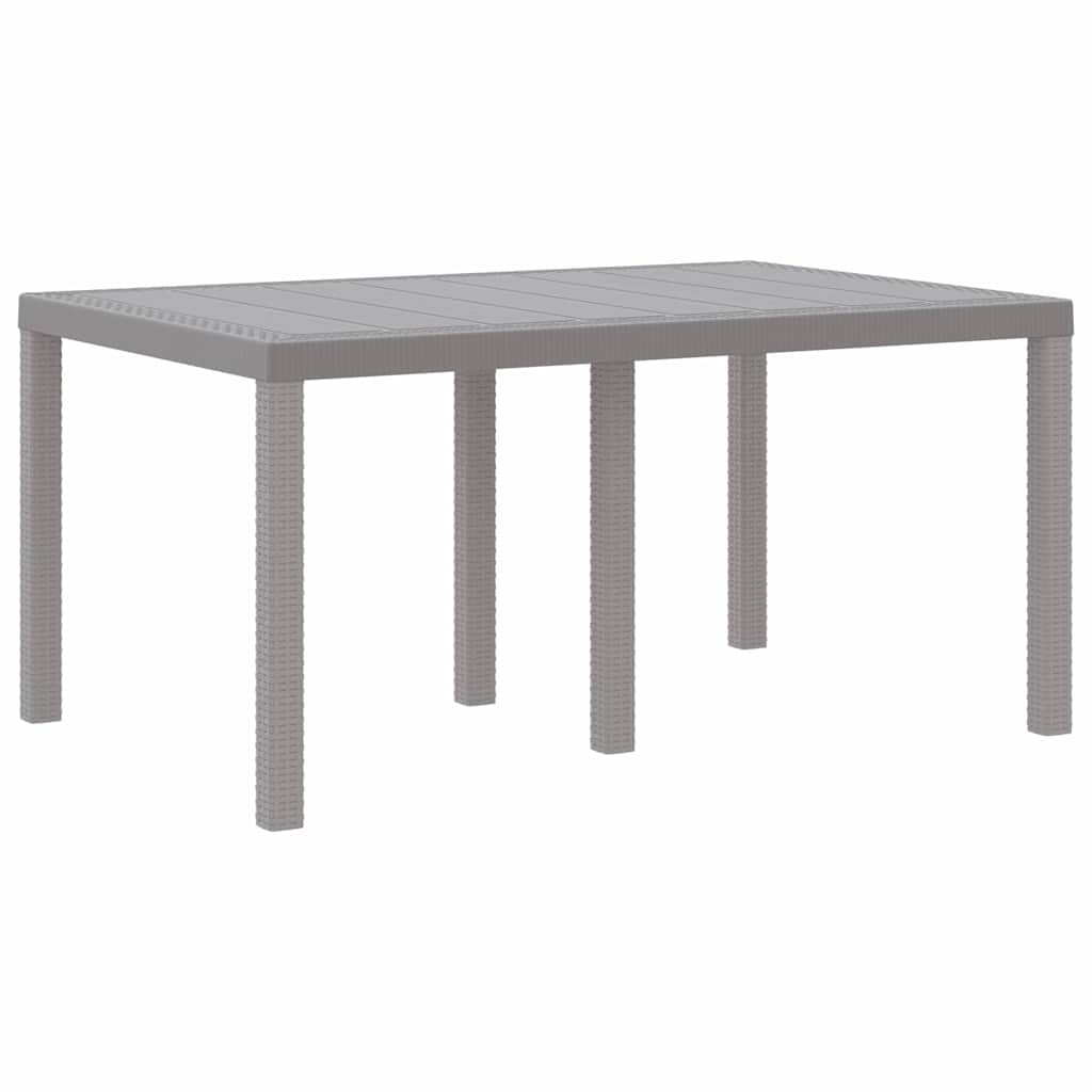 Have Spisebordssæt 5 pcs Lysegrå Polt rattan