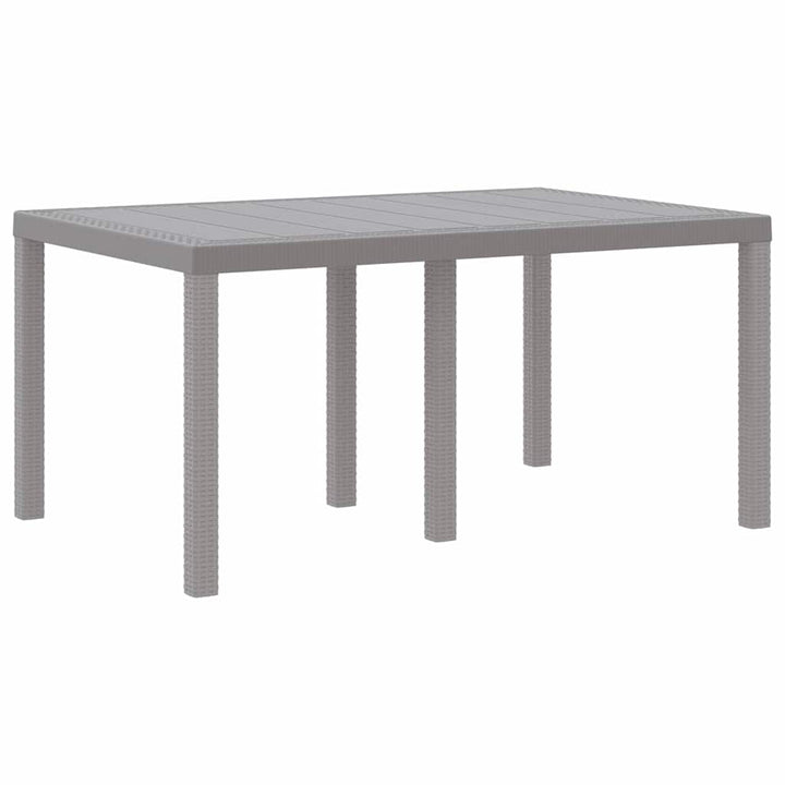 Have Spisebordssæt 5 pcs Lysegrå Polt rattan