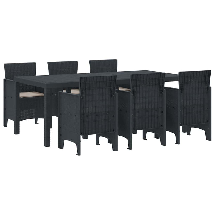 Have Spisebordssæt 7 pcs Antracit Polt rattan