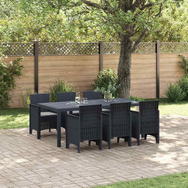 Have Spisebordssæt 7 pcs Antracit Polt rattan