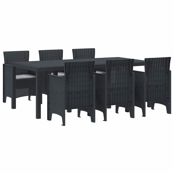 Have Spisebordssæt 7 pcs Antracit Polt rattan