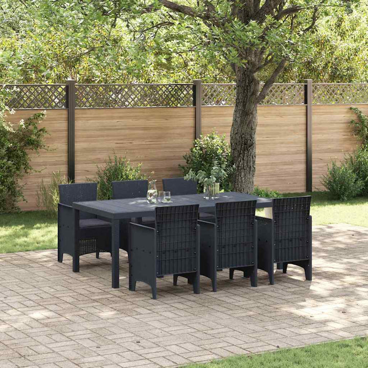 Have Spisebordssæt 7 pcs Antracit Polt rattan