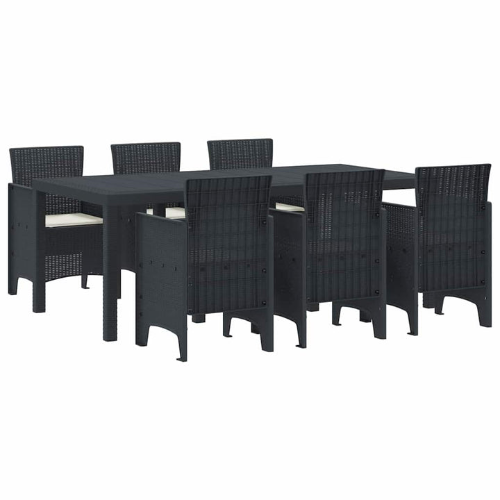 Have Spisebordssæt 7 pcs Antracit Polt rattan