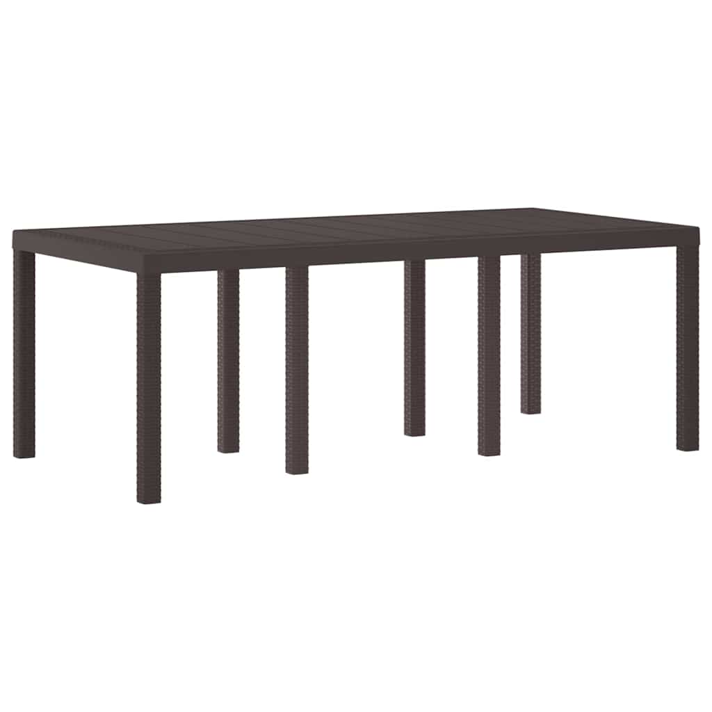 Have Spisebordssæt 7 pcs Brun Polt rattan