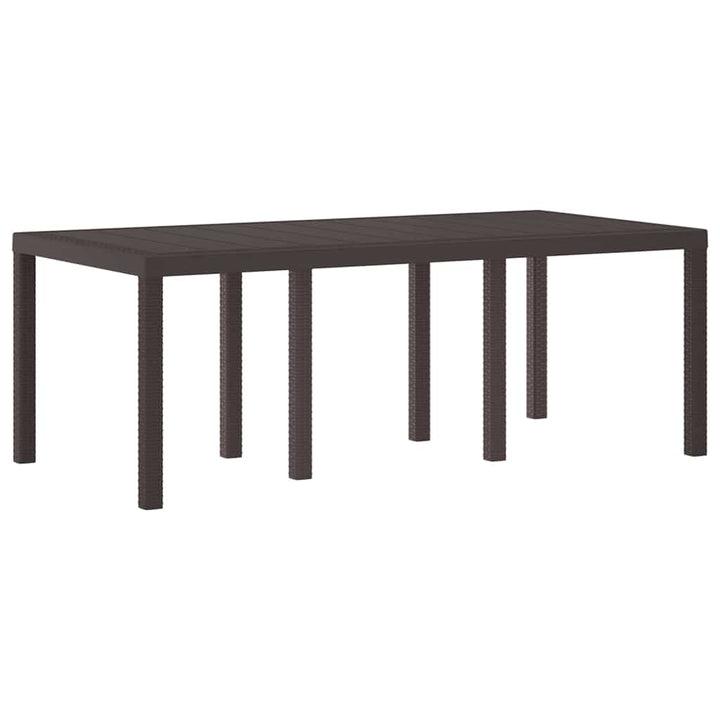 Have Spisebordssæt 7 pcs Brun Polt rattan
