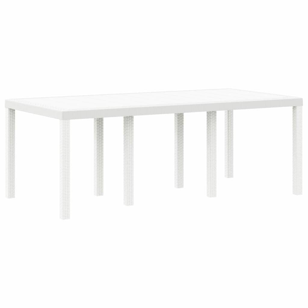 Have Spisebordssæt 7 pcs Hvid Polt rattan