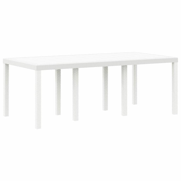Have Spisebordssæt 7 pcs Hvid Polt rattan