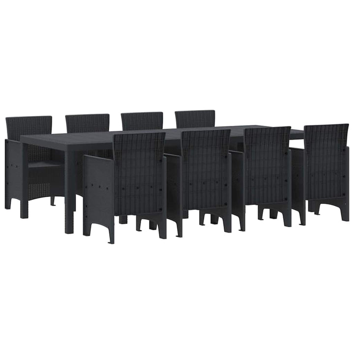 Have Spisebordssæt 9 pcs Antracit Polt rattan