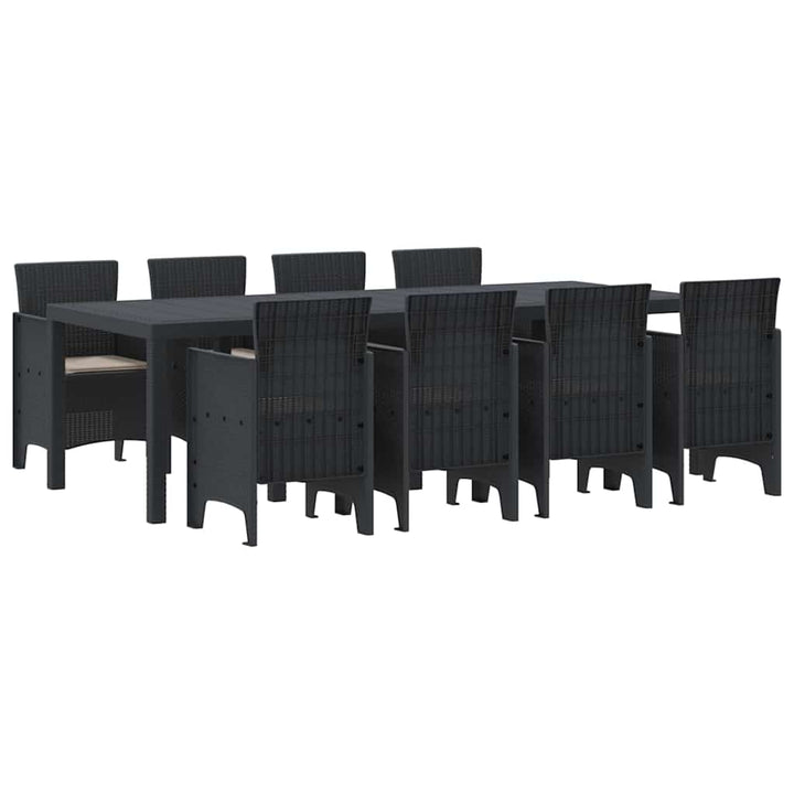 Have Spisebordssæt 9 pcs Antracit Polt rattan