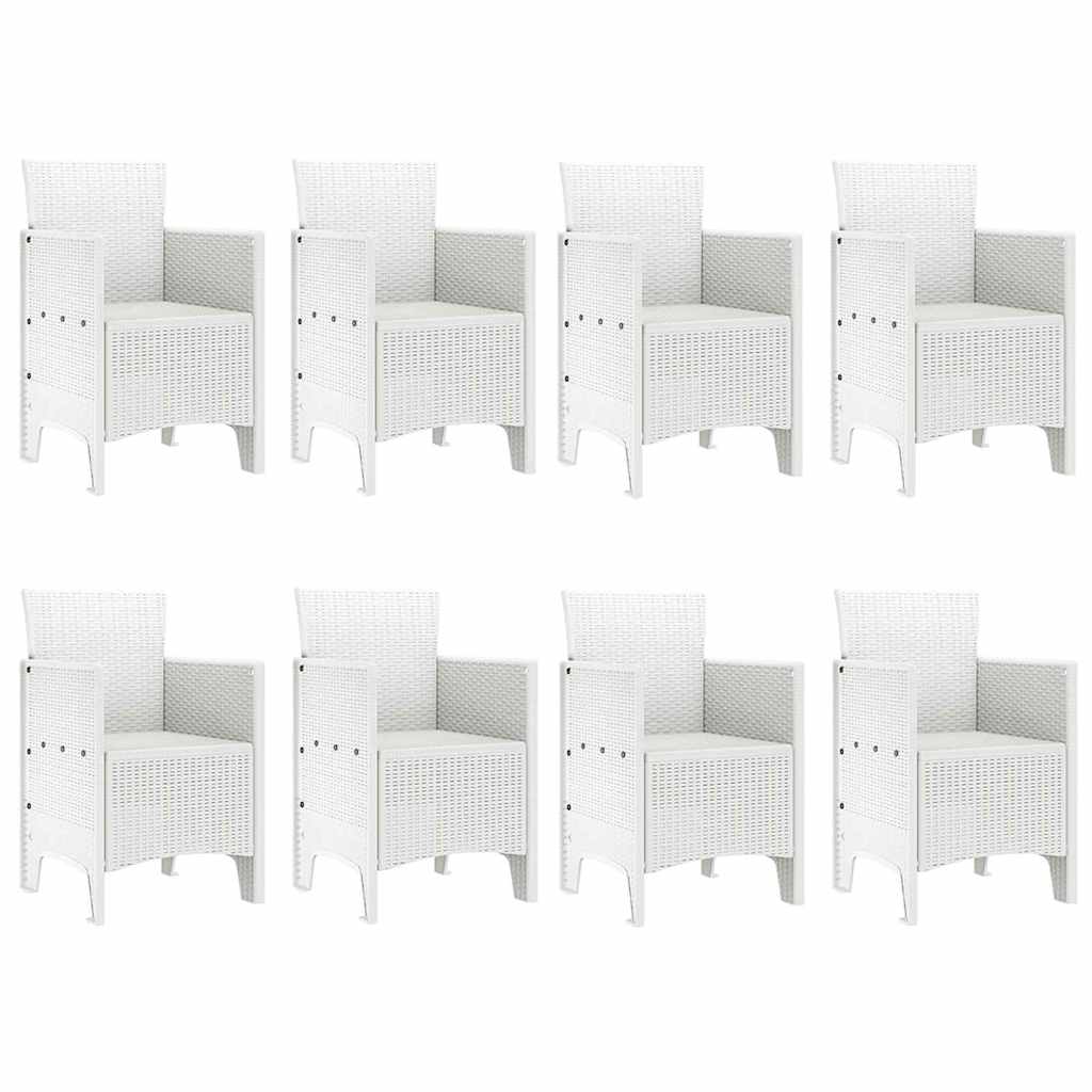 Have Spisebordssæt 9 pcs Lysegrå Polt rattan