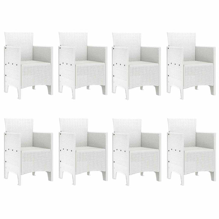 Have Spisebordssæt 9 pcs Lysegrå Polt rattan