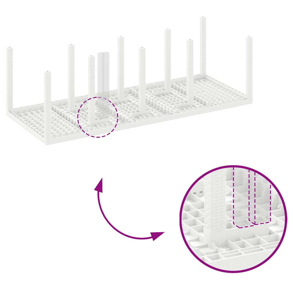 Have Spisebordssæt 9 pcs Lysegrå Polt rattan