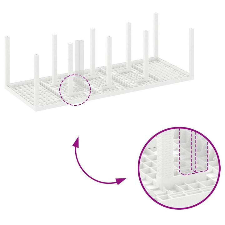 Have Spisebordssæt 9 pcs Lysegrå Polt rattan