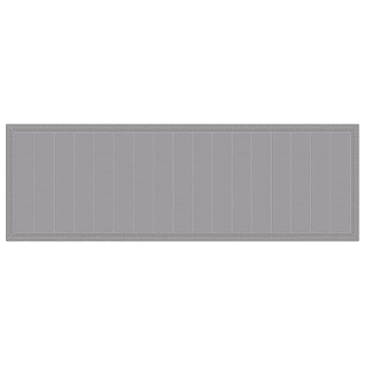 Have Spisebordssæt med pude 11 pcs Lysegrå Rattan og Aluminium