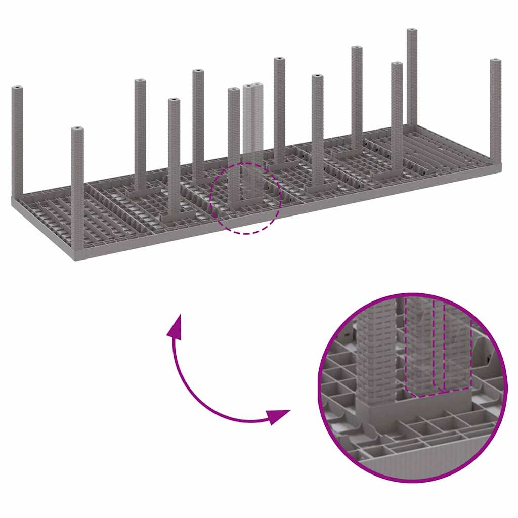 Have Spisebordssæt med pude 11 pcs Lys grå og Creme