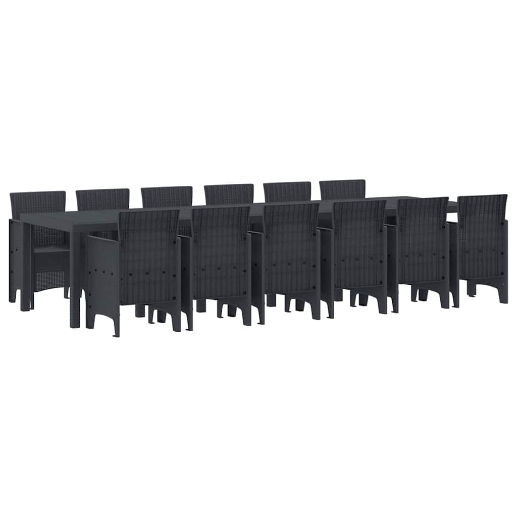 Have Spisebordssæt 13 pcs Antracit Polt rattan