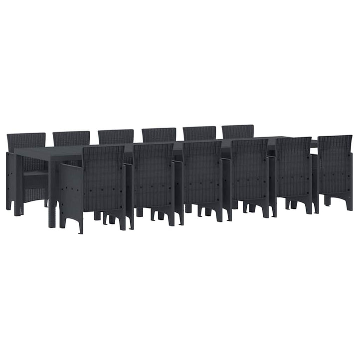 Have Spisebordssæt 13 pcs Antracit Polt rattan