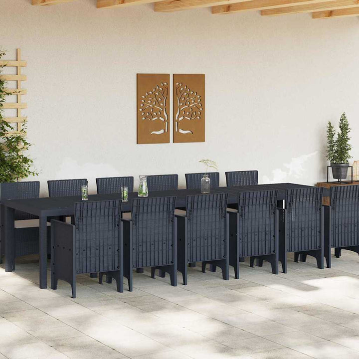 Have Spisebordssæt 13 pcs Antracit Polt rattan