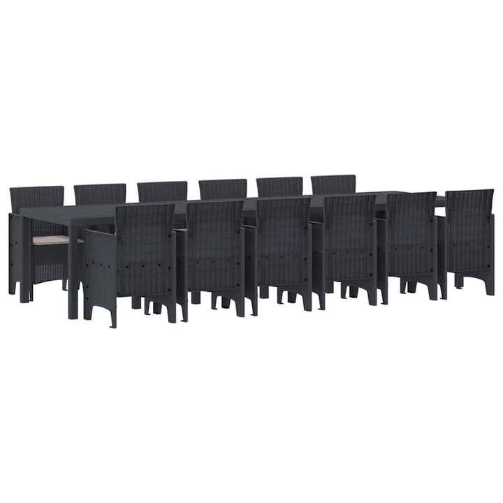 Have Spisebordssæt 13 pcs Antracit Polt rattan