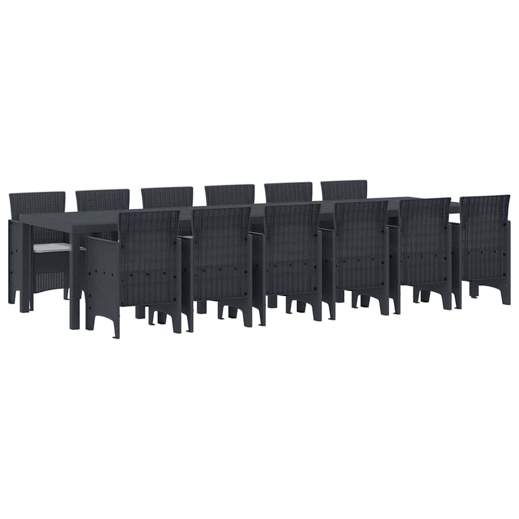 Have Spisebordssæt 13 pcs Antracit Polt rattan