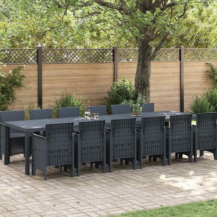 Have Spisebordssæt 13 pcs Antracit Polt rattan