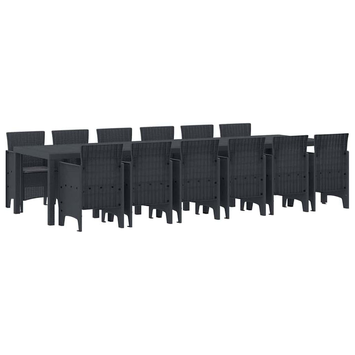 Have Spisebordssæt 13 pcs Antracit Polt rattan