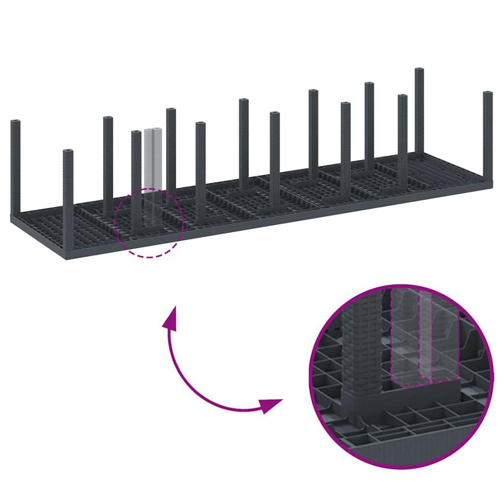 Have Spisebordssæt 13 pcs Antracit Polt rattan