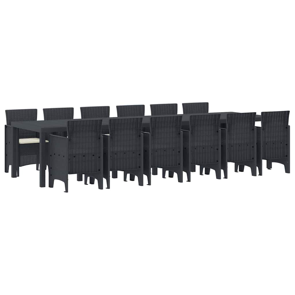 Have Spisebordssæt 13 pcs Antracit Polt rattan