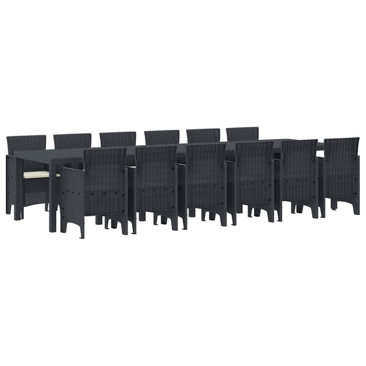 Have Spisebordssæt 13 pcs Antracit Polt rattan