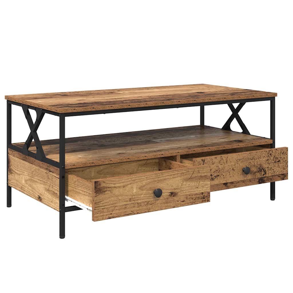 Sofabord Gammelt træ 100 x 51 x 45 cm Konstrueret træ