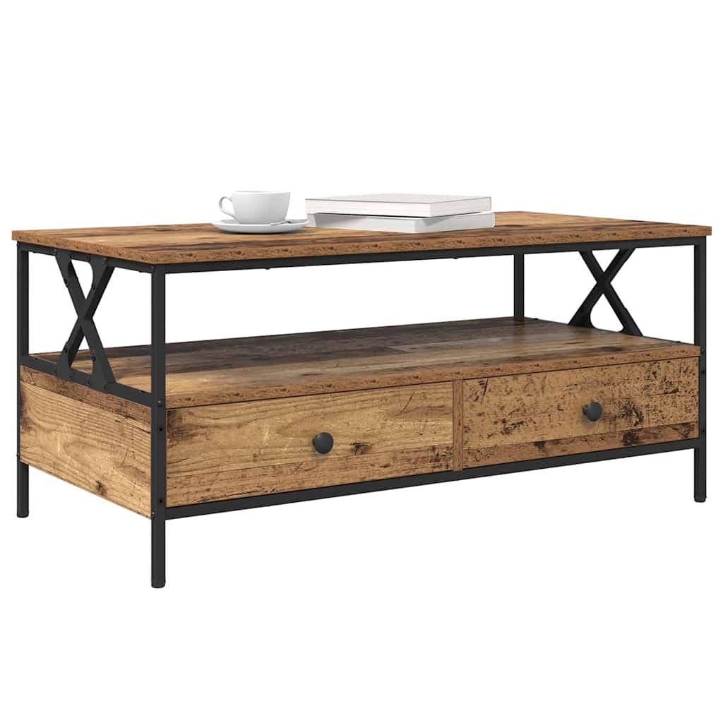 Sofabord Gammelt træ 100 x 51 x 45 cm Konstrueret træ