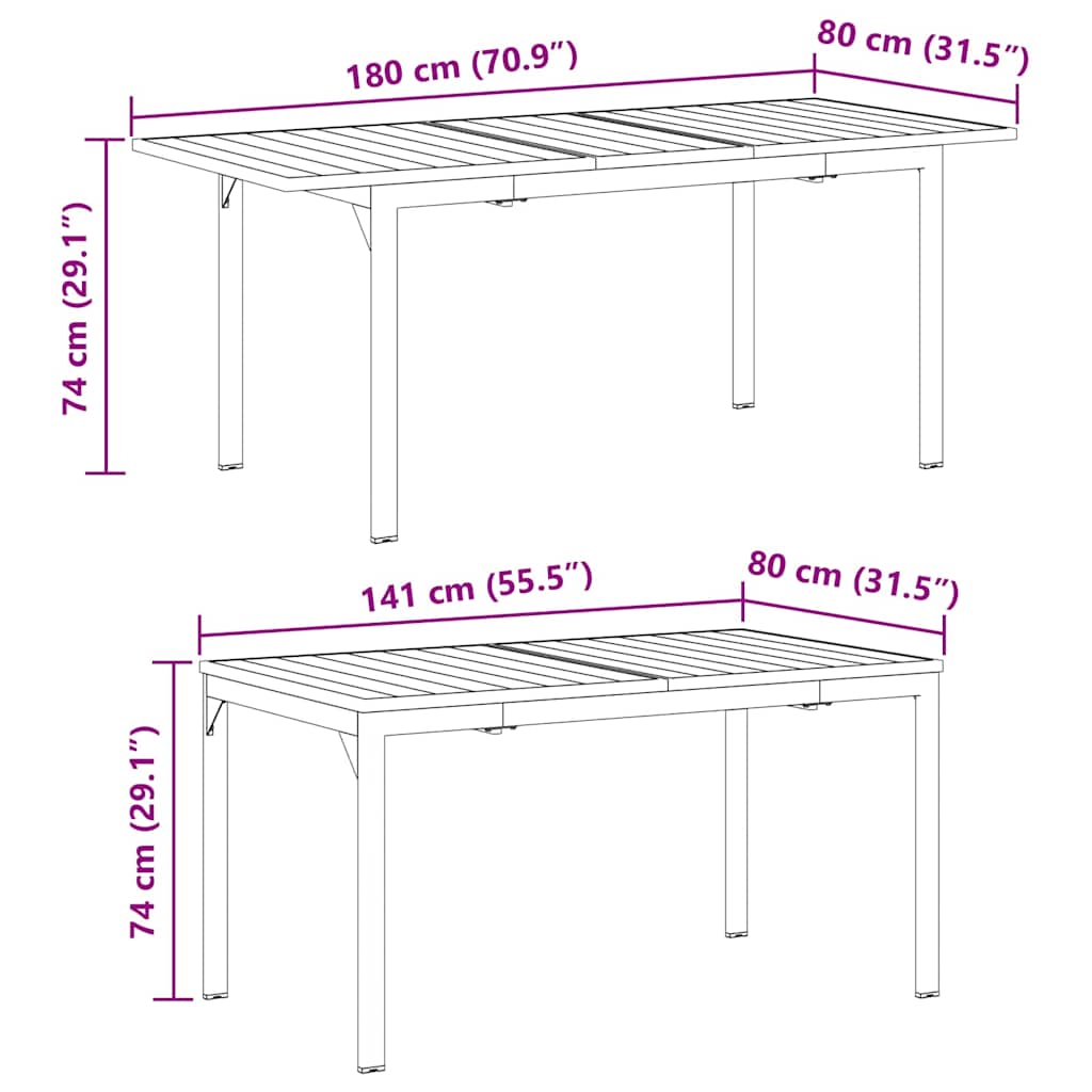 Have Spisebordssæt 9 pcs Sort Poly rattan