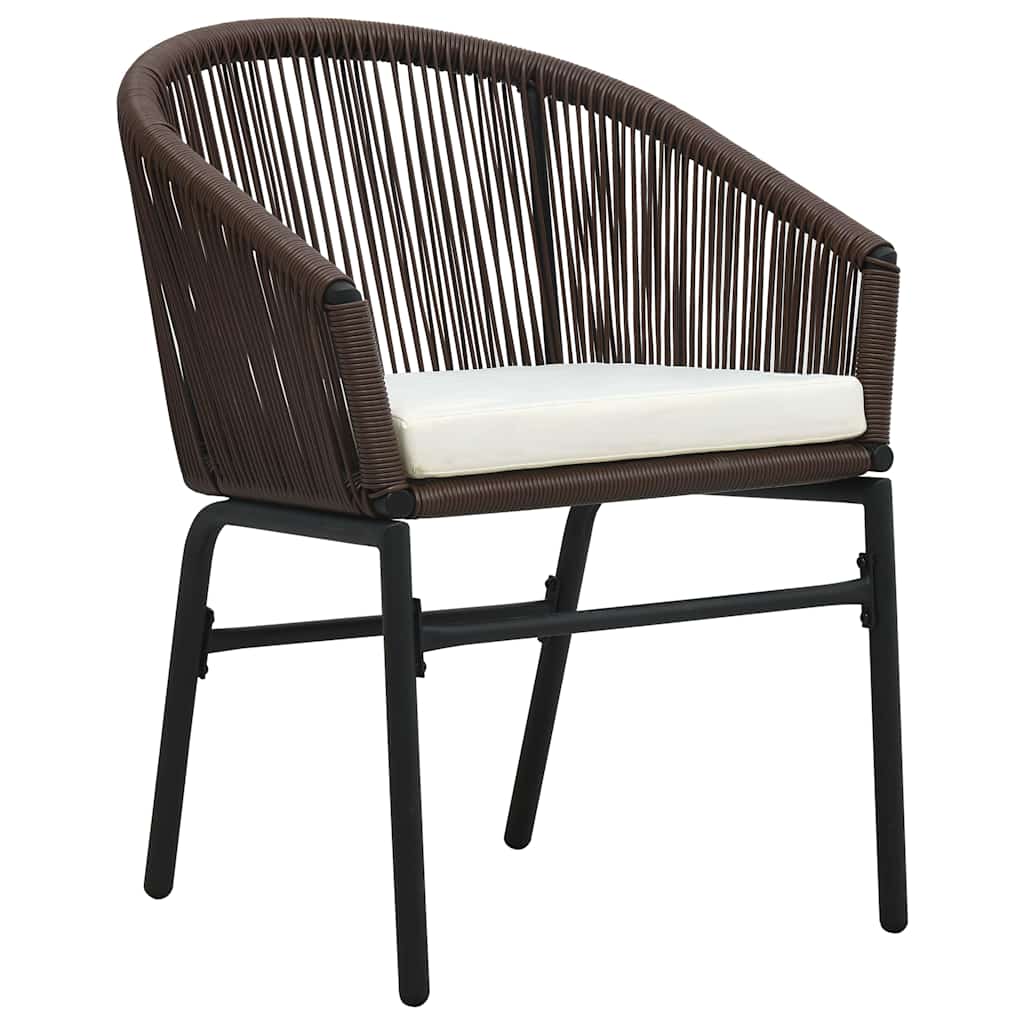 Have Spisebordssæt 9 pcs Brun Poly rattan